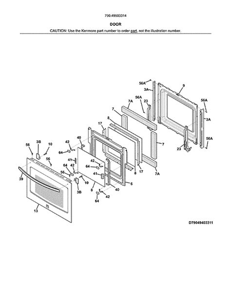 Kenmore 79049503314 Electric Wall Ovens Partswarehouse