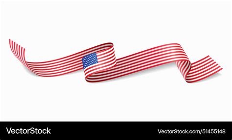 American flag wavy abstract background Royalty Free Vector