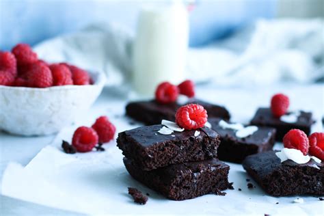 Indulgent Chocolate Brownies With Coconut Whip