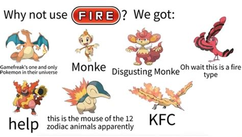 Why Not Use FIRE We Got Gamefreak S Pokemon In One Their And Only