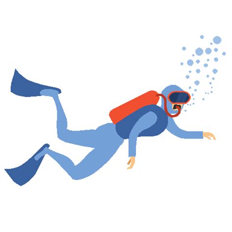 Scuba Diver Graphics Animated   Graphic