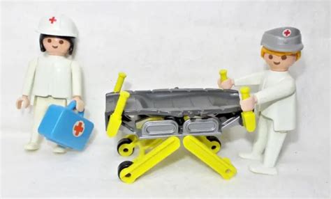 Playmobil Hopital Docteur Medecin Ambulancier Medecins Valise Et