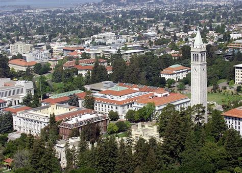 Aerial View Of UC Berkeley Campus And Campanile | Chi Psi Fraternity