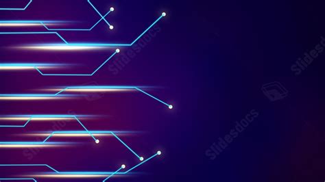 Blue Business Technology Light Abstract Line Powerpoint Background For Free Download Slidesdocs