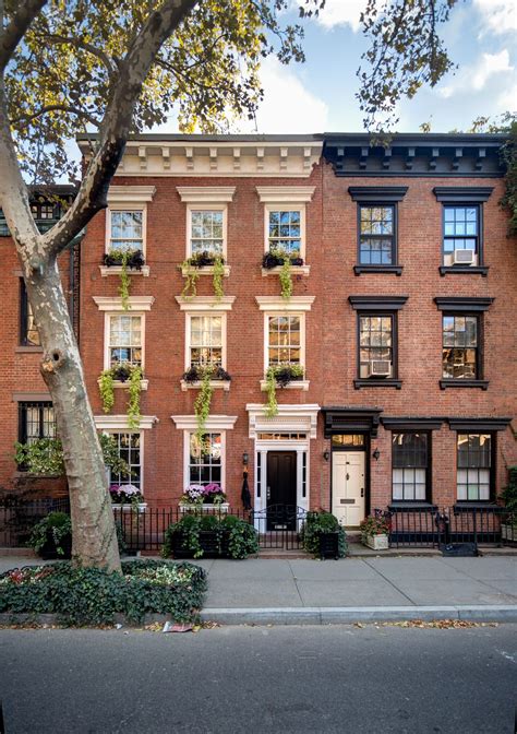 West Village Manhattan New York Townhouse Exterior House Exterior