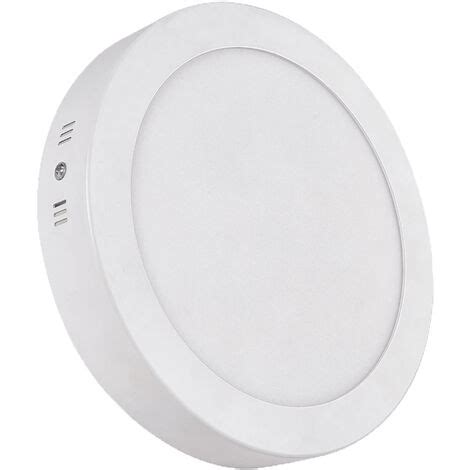 Plafonnier Gia Round Surface Ip Led Smd W Lm Cri K Blanc