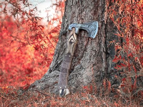 Viking Forged Axe RAGNAR Viking Axe Personalised Hatchet Etsy