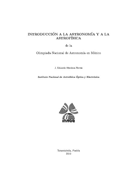 Introduccion A La Astronomia Introducci On A La Astronom Ia Y A La