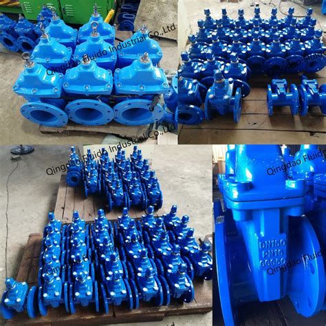 Din3352 Resilient Seated Nrs Non Rising Stem F4 F5 Flanged Gate Valve