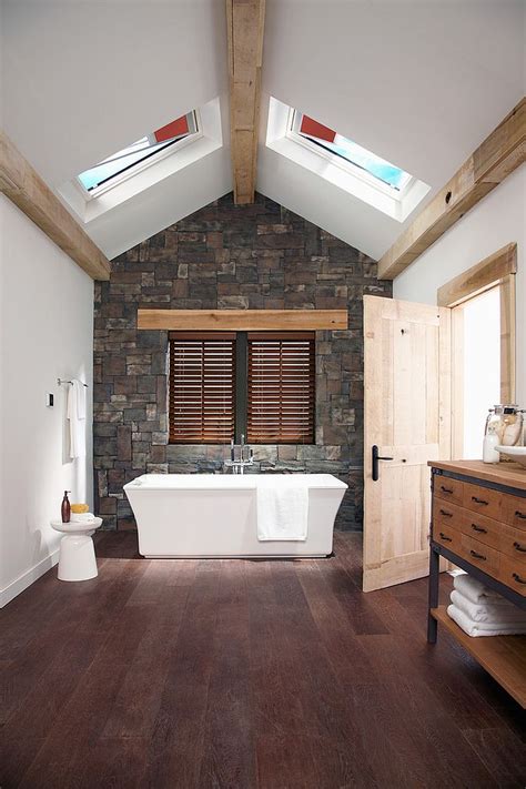 30 Exquisite and Inspired Bathrooms with Stone Walls