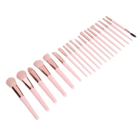 KIMISS pinceaux à poudre libre 20 pièces Kit de pinceaux de maquillage