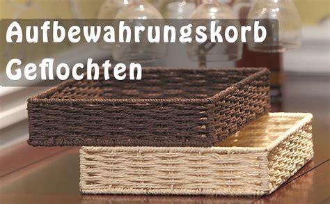 Aufbewahrungskorb Korb Geflochten aus Papierseil Körbchen Wickeltisch