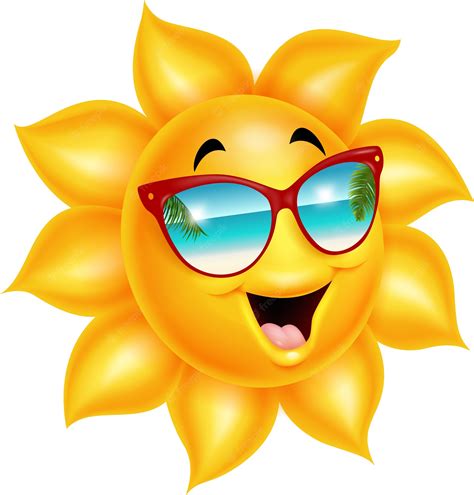 Sun With Shades Clip Art