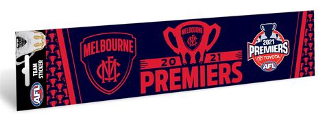 Melbourne Demons 2021 Premiers Premiership Afl Bumper Sticker