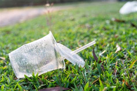 Las Tazas Del Pvc Dejan En Desorden En Peligro De La Actitud Del Parque