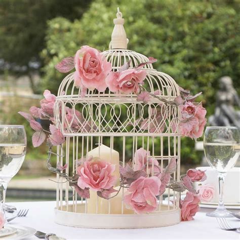 Large Ivory Birdcage Bird Cage Centerpiece Wedding Wedding Birdcage