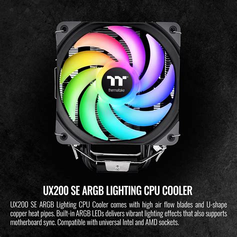 Thermaltake Ux Argb Sync Intel Amd Lga Cpu Cooler Support Mb