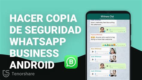 Cómo Hacer Copia De Seguridad En Whatsapp Business En Android Youtube