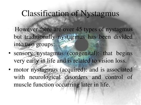 PPT - Nystagmus PowerPoint Presentation, free download - ID:1852222