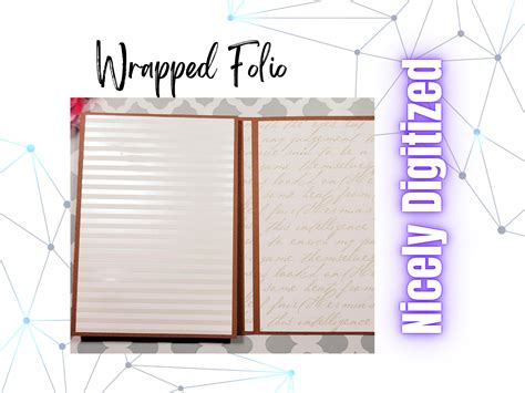 Wrapped Folio Set Junk Journal Folio Svg File Folio Silhouette File