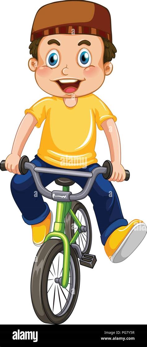 Cartoon Bike Drawing For Kids