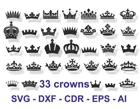 Сrown Svg Svg Files For Cricut Crown Ducal Birthday Crown Etsy