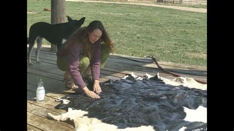 how to tan a cowhide with hair on