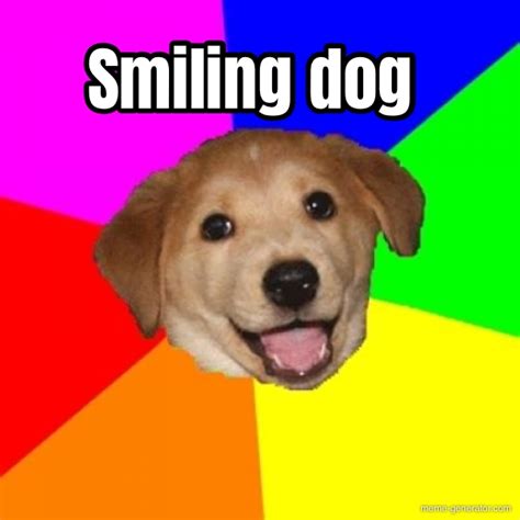 Smiling dog - Meme Generator