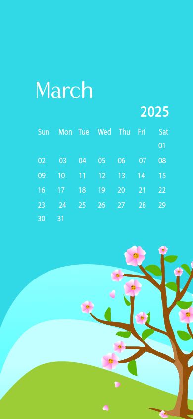 March 2025 Desktop Wallpaper Calendar - CalendarLabs