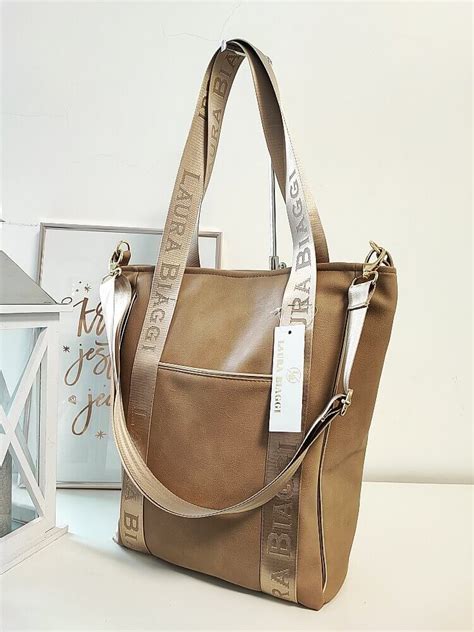 Laura Biaggi Torba Shopper Taupe KB43 D2Z06 Bona Fora