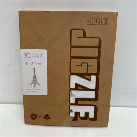 JIGZLE - Eiffel Tower 3D Wooden Puzzle