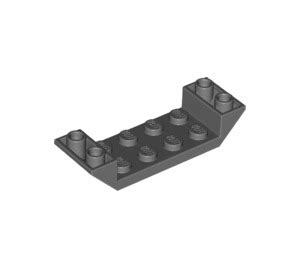 Lego Dark Stone Gray Slope X Double Inverted With Open Center