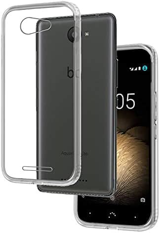 REY Funda Carcasa Gel Transparente Para BQ AQUARIS X2 X2 Pro Ultra