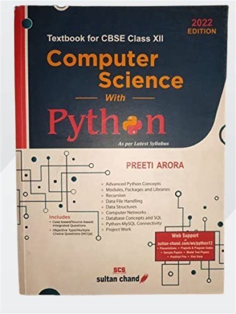 Computer Science With Python Textbook For Class 11 By 42 Off