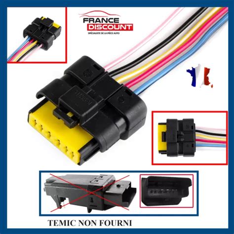 PRISE DE BRANCHEMENT Module Temic Compatible Megane 2 Scenic Clio 3