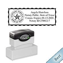 Texas Notary Pre Inked Expiration Stamp Ships Next Day Free Shipping