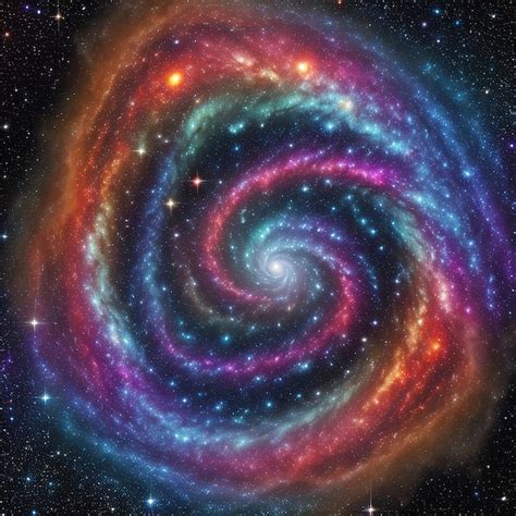 Premium AI Image | A spiral galaxy with a spiral design in the center