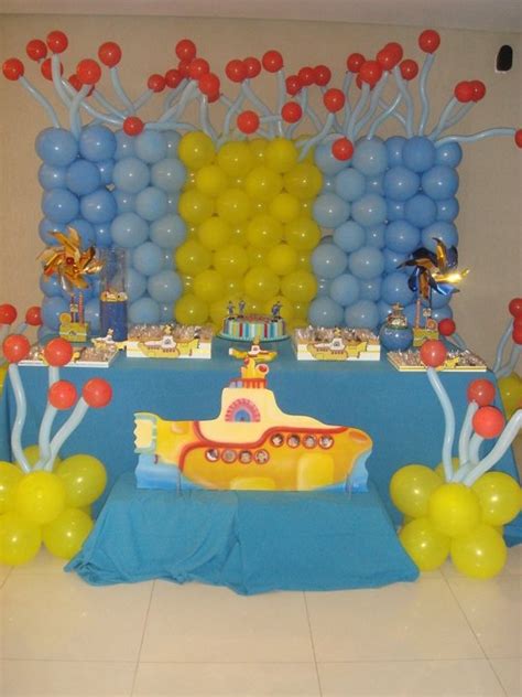 Pin De Leah Cloudy Em Cash S Second Birthday Festa Yellow Submarine Festa Infantil Festa