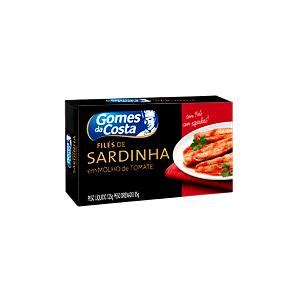 Calorias em 3 colheres de sopa 60 g Filé de Sardinha em Molho de