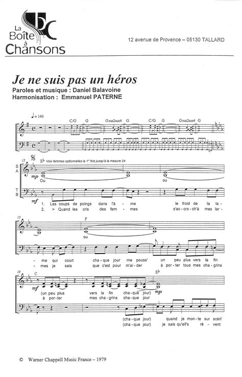 Partition De Musique Diteur De Partitions Pour Chorale