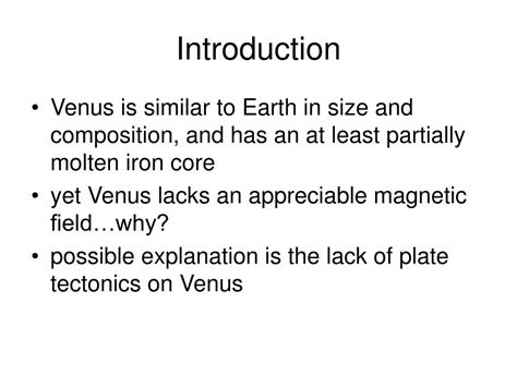 PPT - Why does Venus lack a magnetic field? PowerPoint Presentation ...