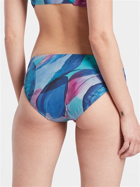 Clean Medium Printed Bikini Bottom Athleta