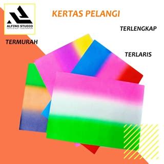 Jual Kertas Pelangi Karton Asturo Bahan Kerajinan Tangan Shopee