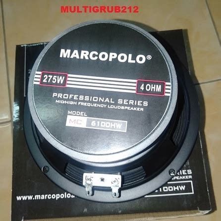 Jual Speaker Marcopolo Inch Full Range Mc Hw Watt Shopee