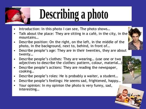 Describing A Photo English Language Learning Activities Learn A New