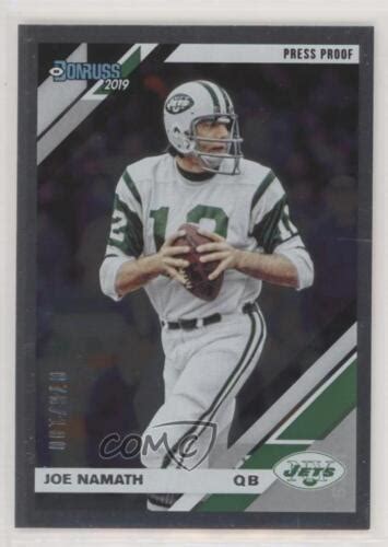 2019 Panini Donruss Press Proof Silver 100 Joe Namath 193 HOF EBay