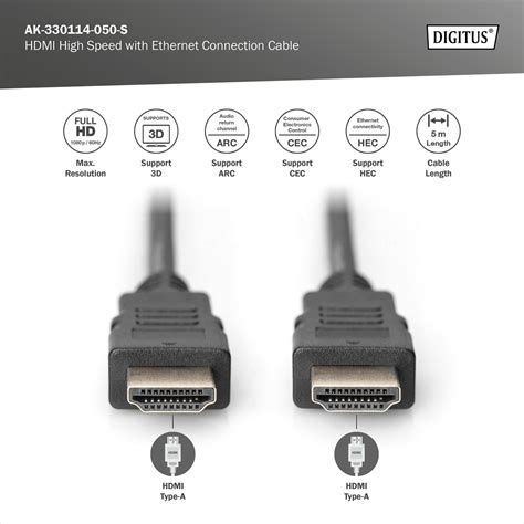 Digitus By Assmann Shop Hdmi High Speed With Ethernet Connection Cable