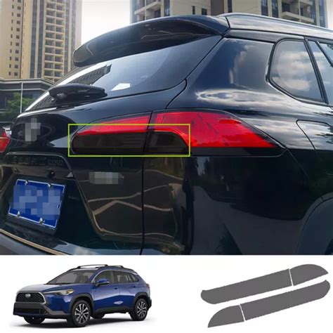 For Toyota Corolla Cross Matte Black Rear Tail Light Pu Film