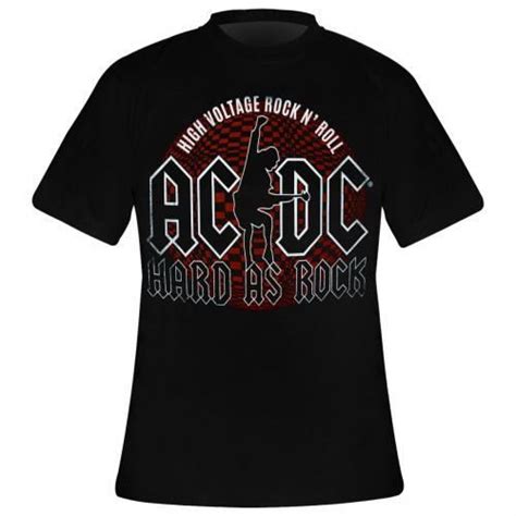 T Shirt Homme Ac Dc Hard As Rock Rock A Gogo