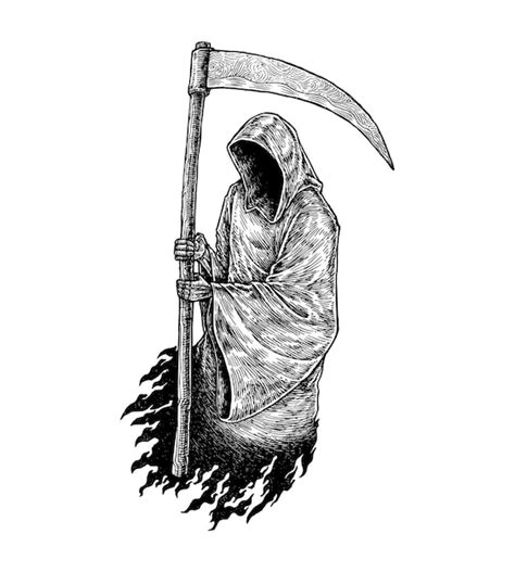 Premium Vector Illustration Of The Grim Reaper